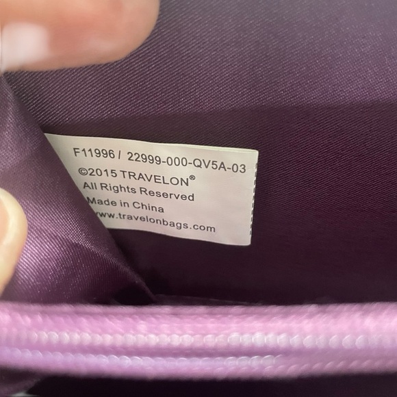 Travelon Womens Wallet, RFID Blocking, Protect ID Cards Black Print, Full Zipper - Picture 7 of 14